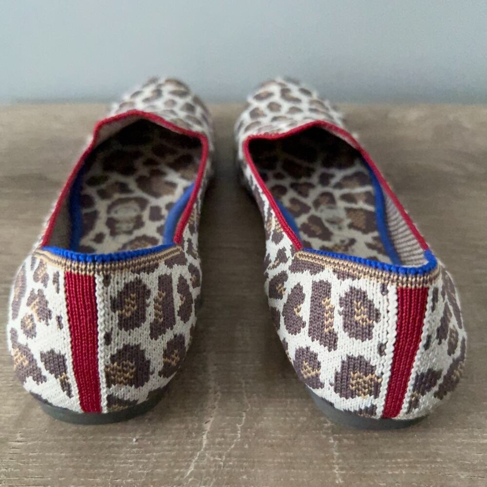 Rothy’s Mocha Leopard Print Loafer Flats Size 8 - Picture 5 of 10